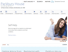 Tablet Screenshot of parkburyhouse.nhs.uk